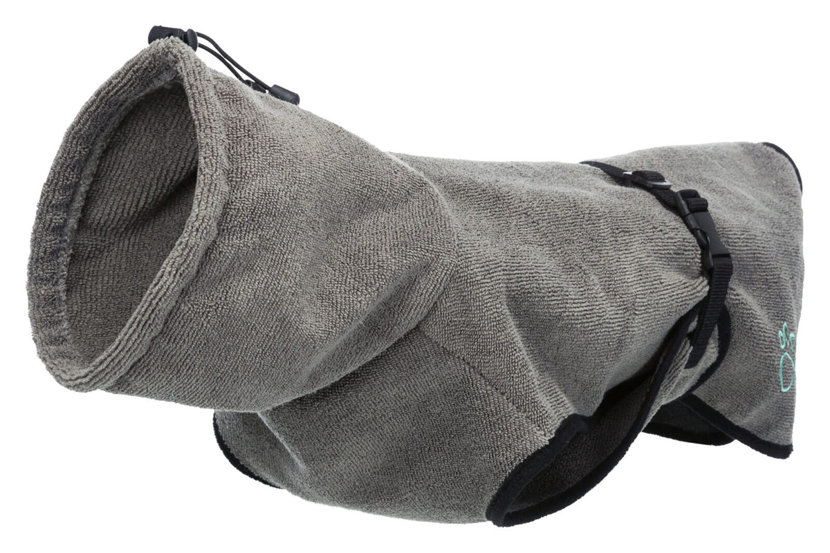 TRIXIE hondenbadjas — grijs, M, ruglengte 50 cm — extra productbeeld
