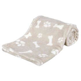 TRIXIE Kenny pluche deken — beige, 75 × 50 cm